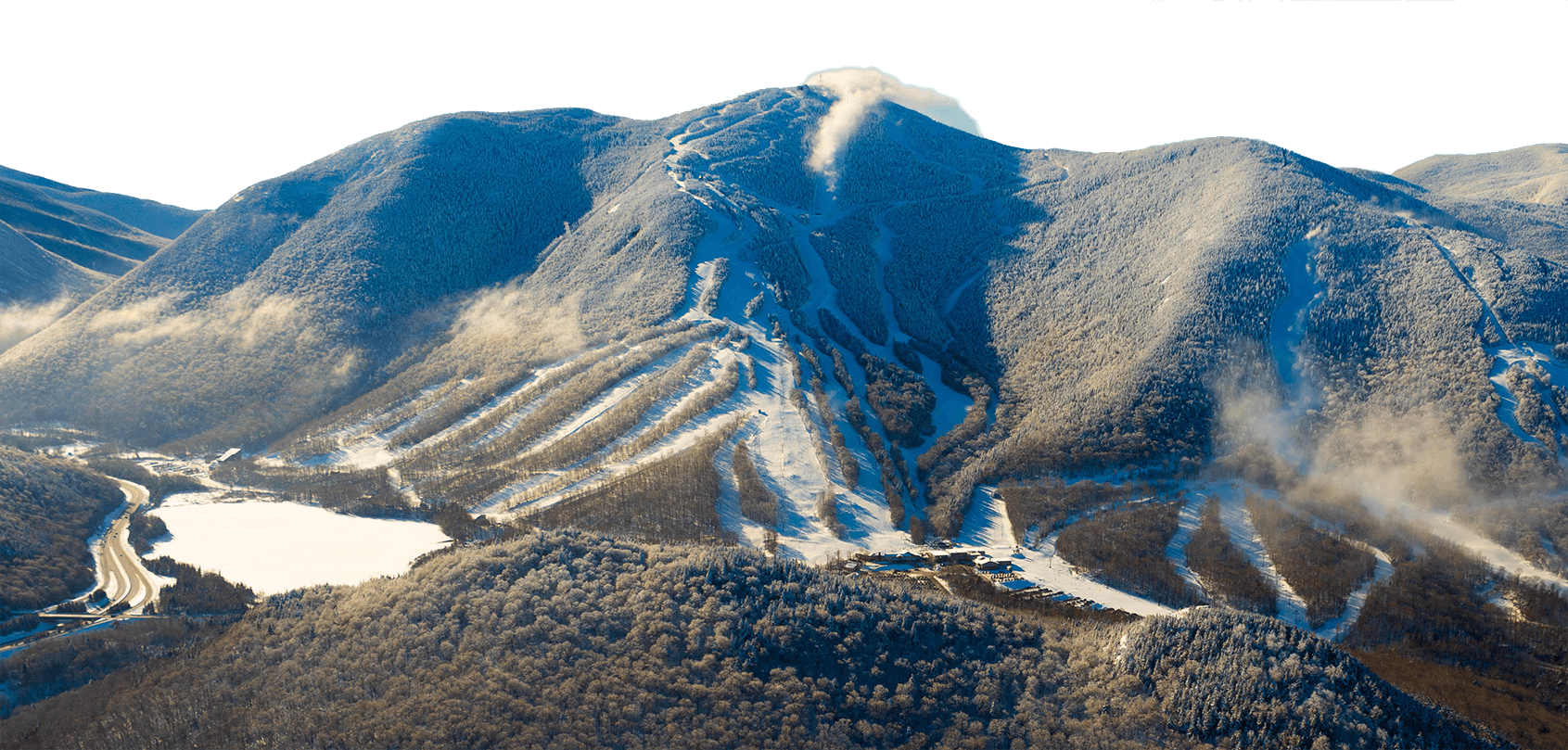 Winter Cannon Aerial from North