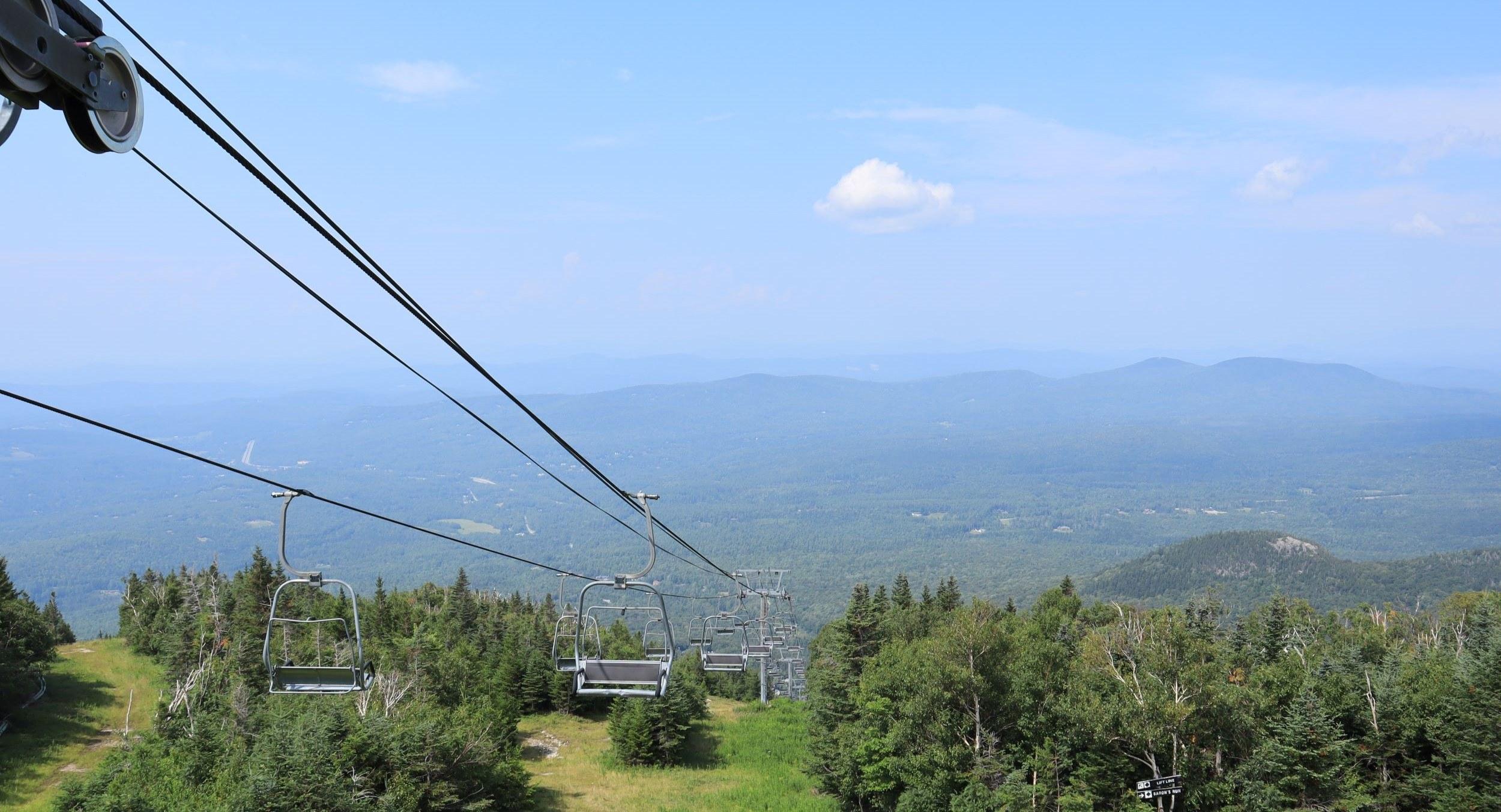 View from the Mittersill Double in the summer