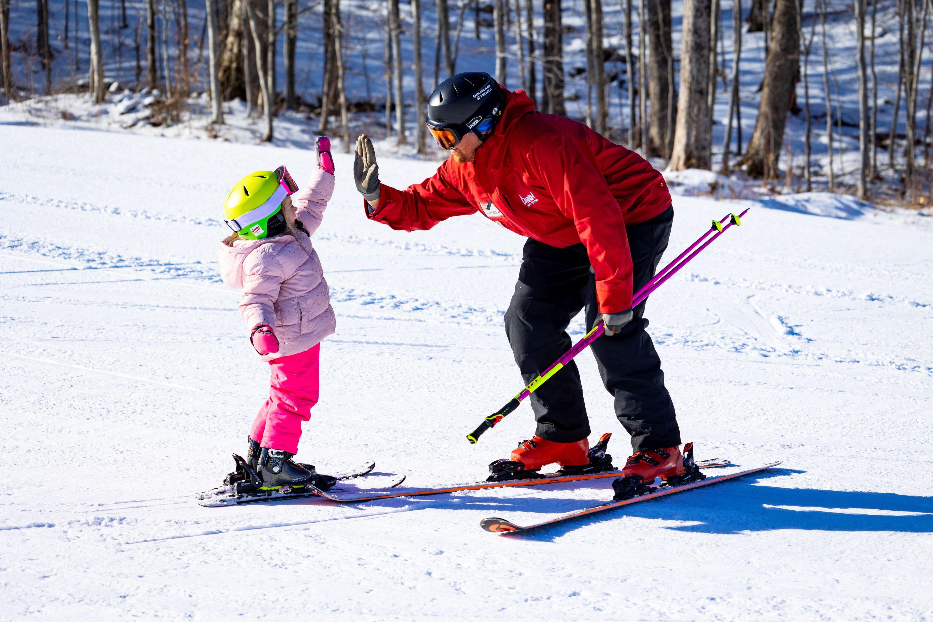 Instructor giving student a high five