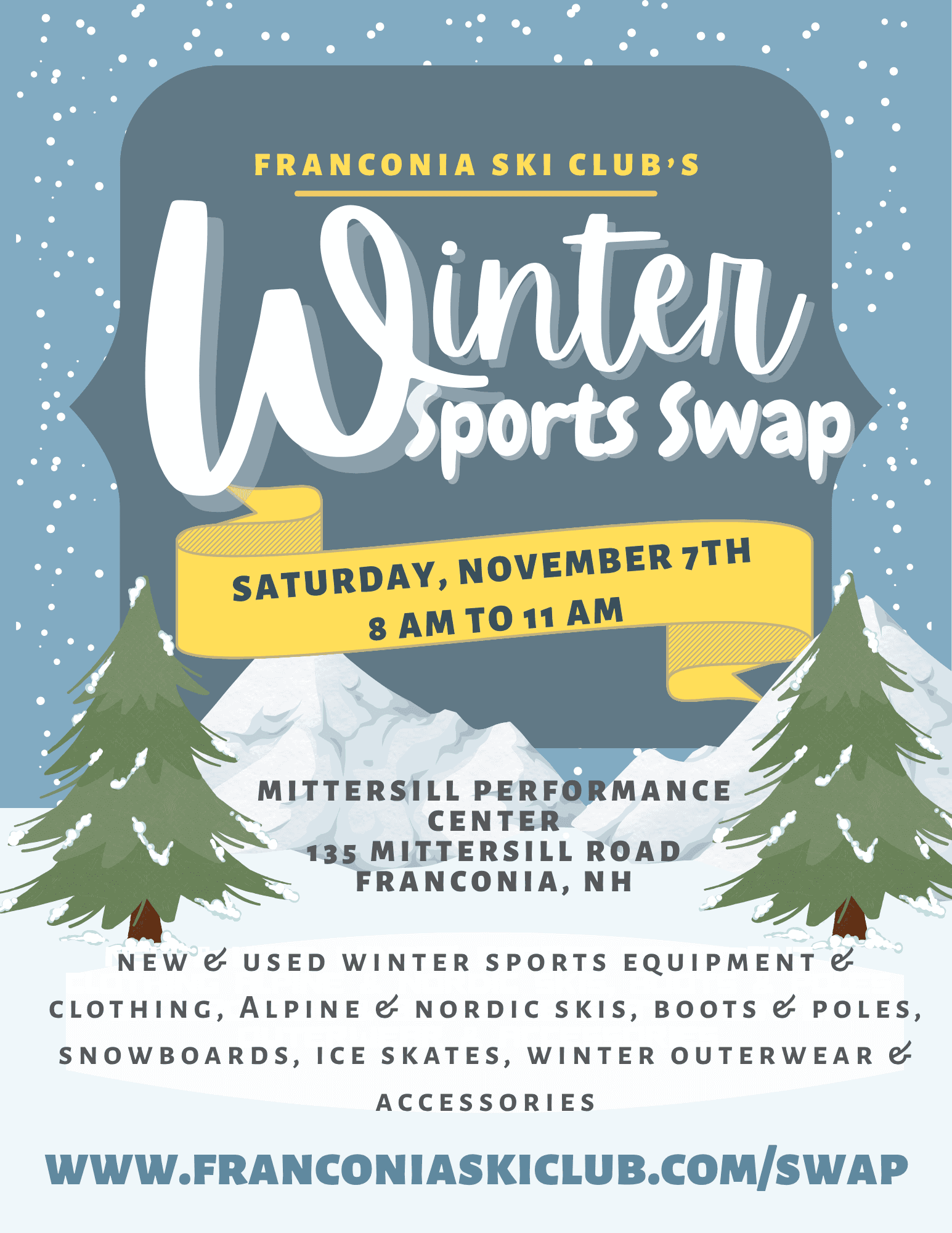 2026 Ski Swap Flyer