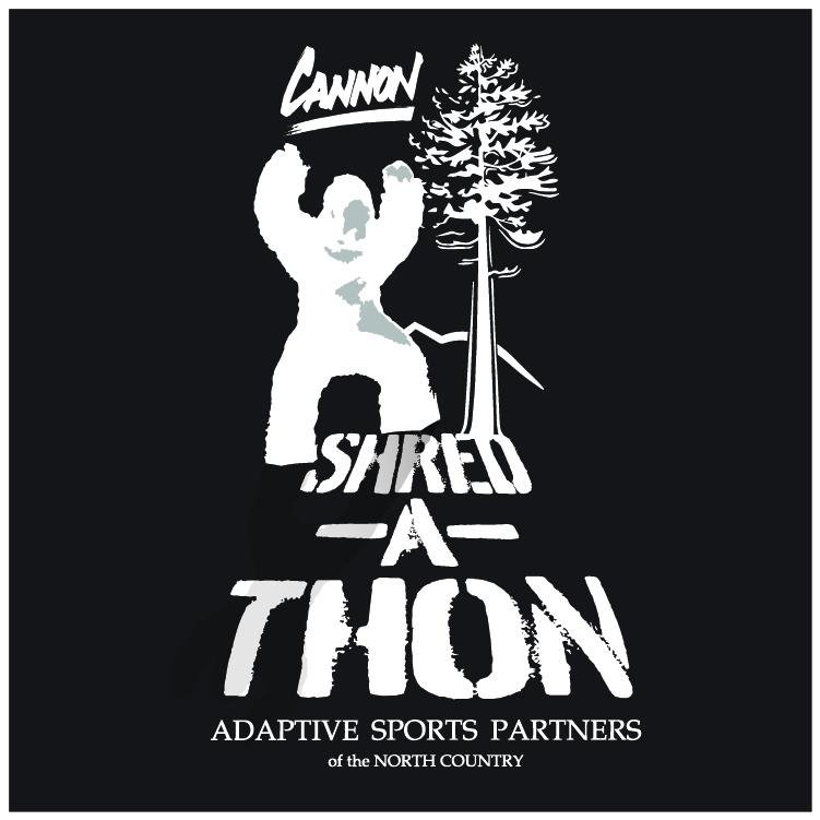 Adaptive sports patterner's shred a thon logo